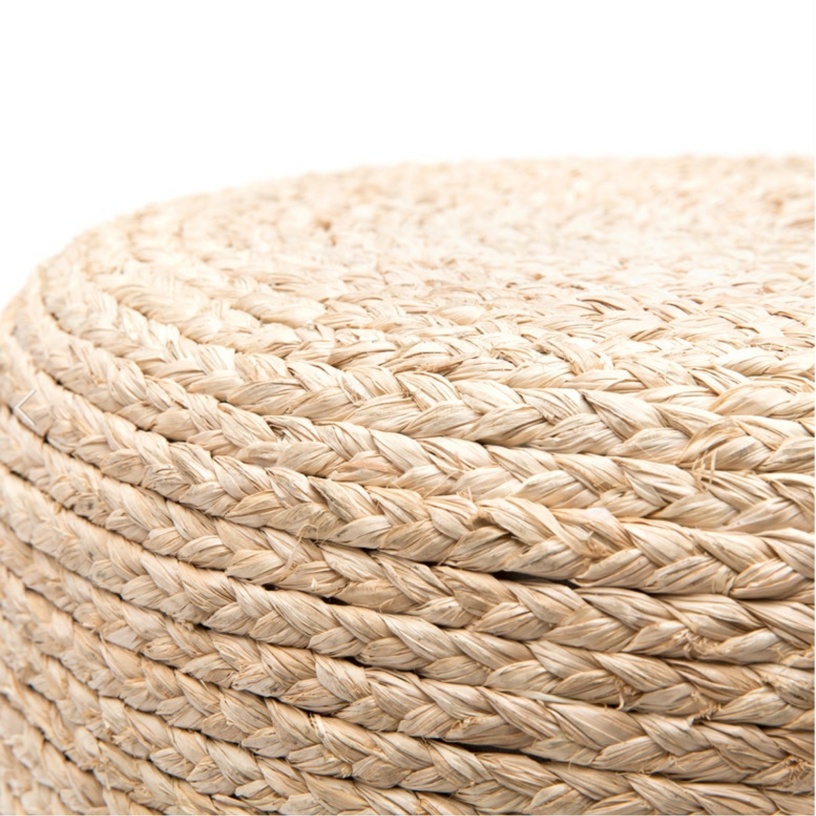 Nadine Stool in Natural woven Raffia