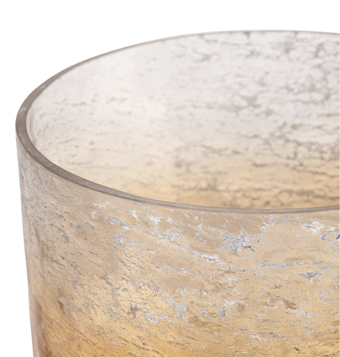 Rhys Glass Votive Large, Amber