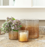 Rhys Glass Votive Large, Amber