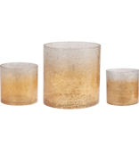 Rhys Glass Votive Large, Amber