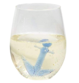 Anchors Away Stemless Wine Glass