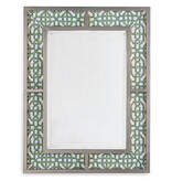 Bedford Mirror Silver "Levens Trellis"