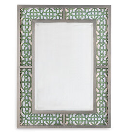 Bedford Mirror Silver "Levens Trellis"