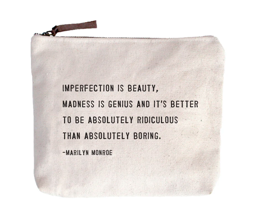 Marilyn Monroe Canvas Zip Bag