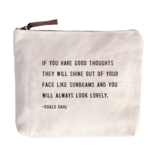 Always Look Lovely Canvas Zip Bag