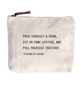 Pull Yourself Together Canvas Zip Bag