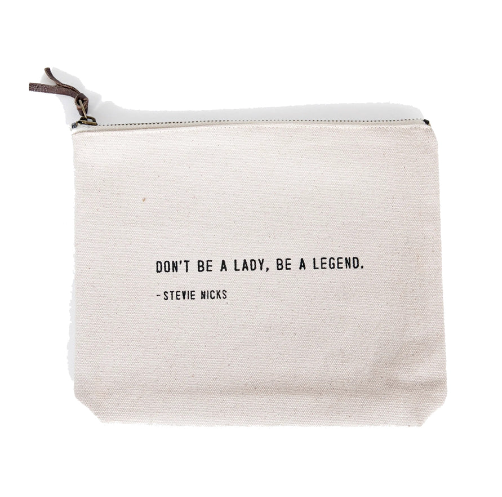Stevie Nicks Canvas Zip Bag