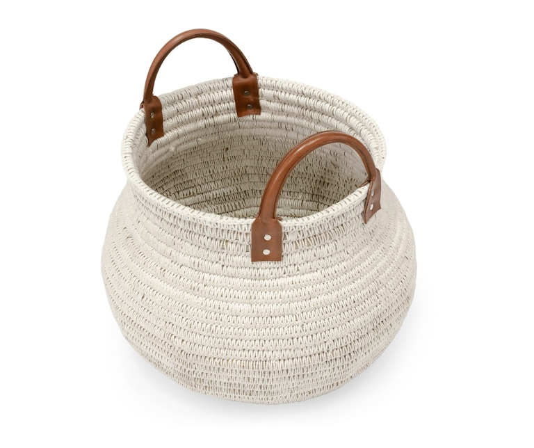 Cairo Basket White Small