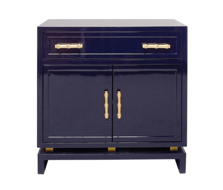Marcus Navy Lacquered Chest