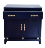 Marcus Navy Lacquered Chest