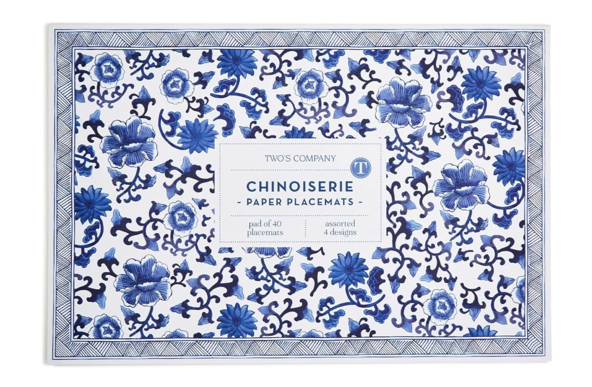 Chinoiserie 40 Pc Paper Placemat Book 4 Designs