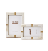 Bone and Brass Photo Frame