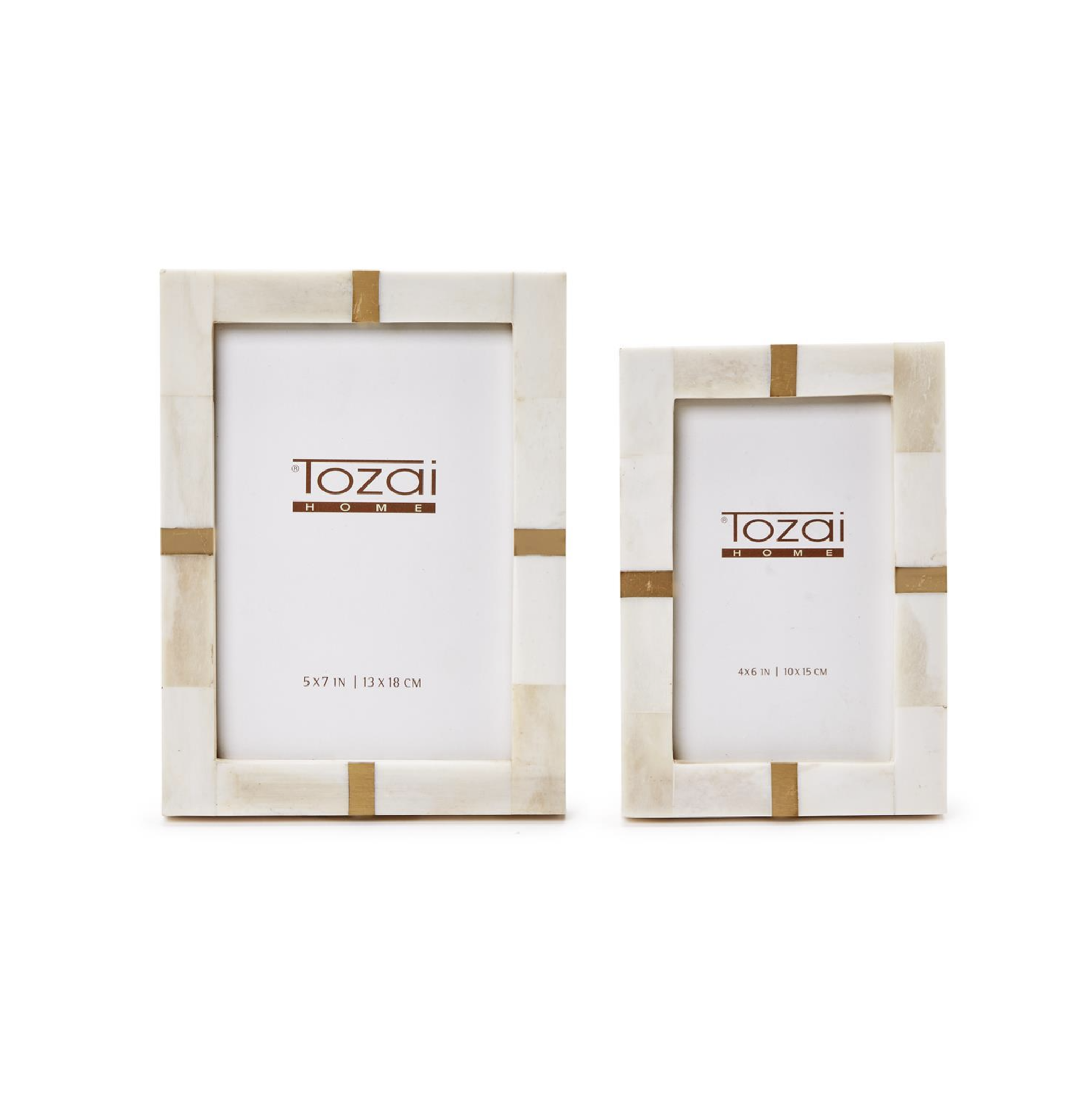 Bone and Brass Photo Frame - 4 x 6