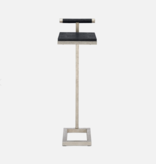 Ellery Silver Accent Table - Navy