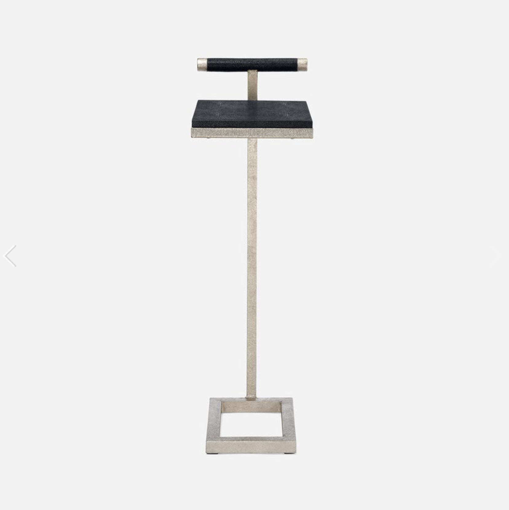 Ellery Silver Accent Table - Navy