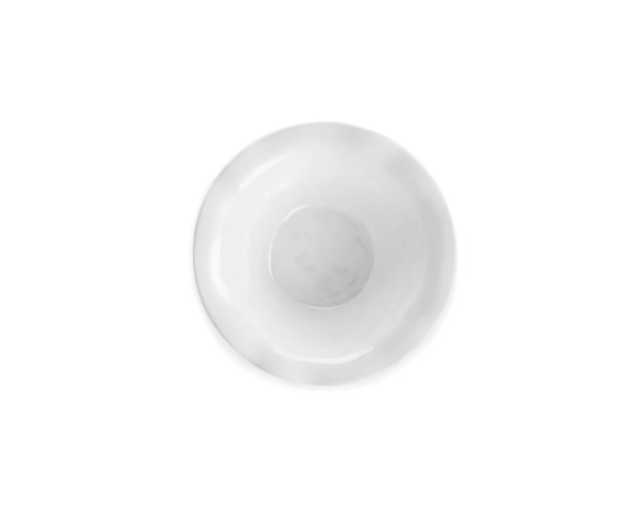 Q Home Design Ruffle White Melamine Round Cereal Bowl
