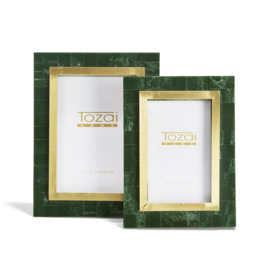 Aventurine Green/Gold Photo Frame 4"x6"