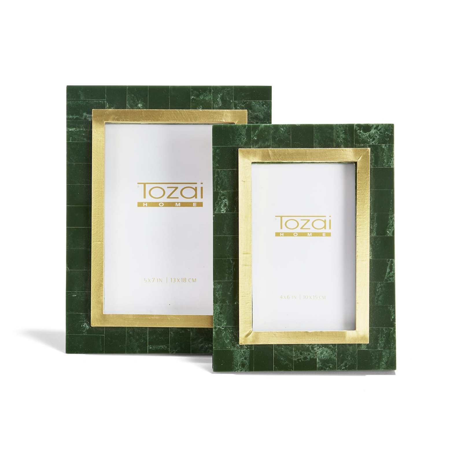 Aventurine Green/Gold Photo Frame