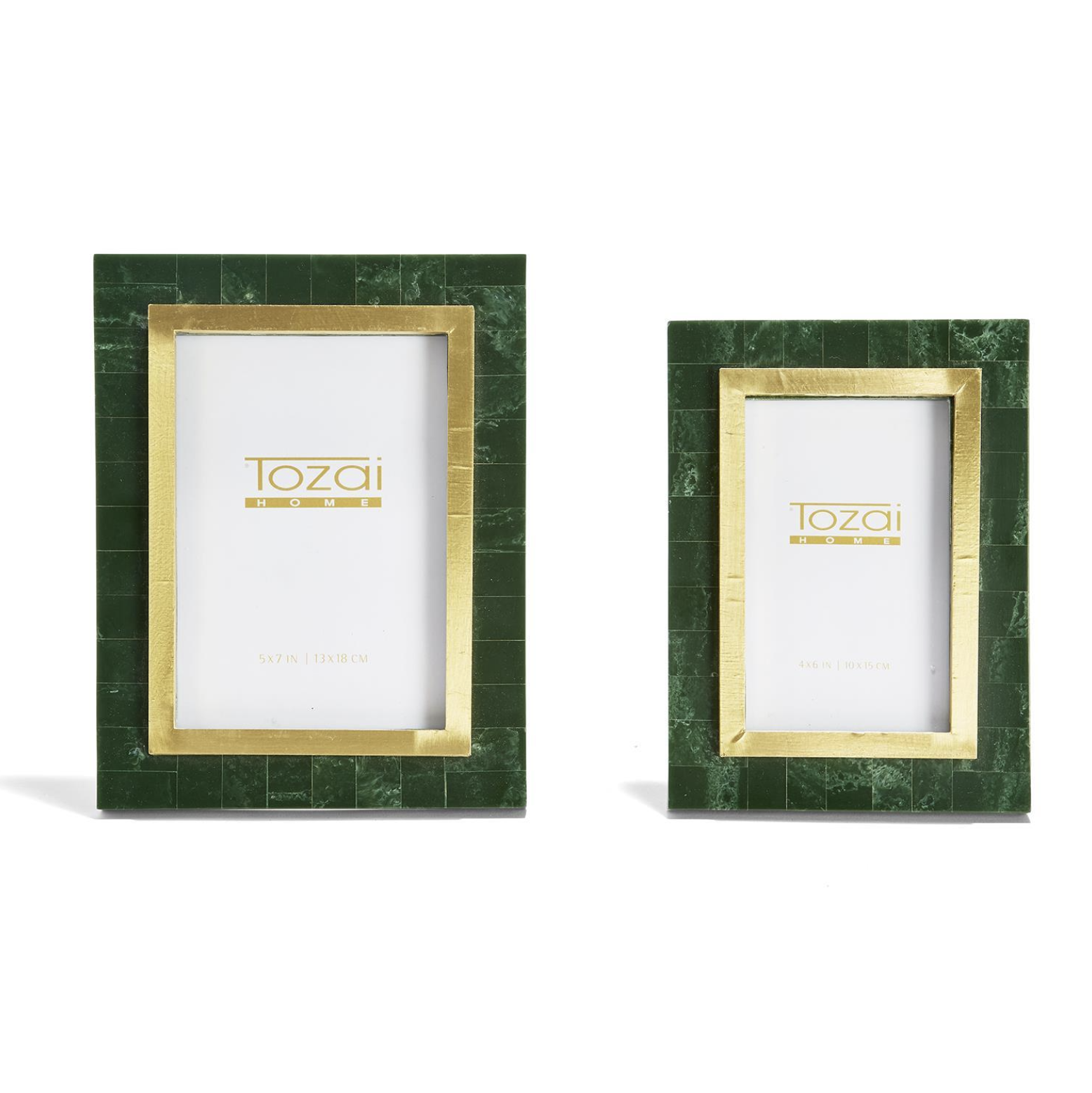 Aventurine Green/Gold Photo Frame