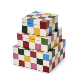 Colorblock Covered Box - Medium