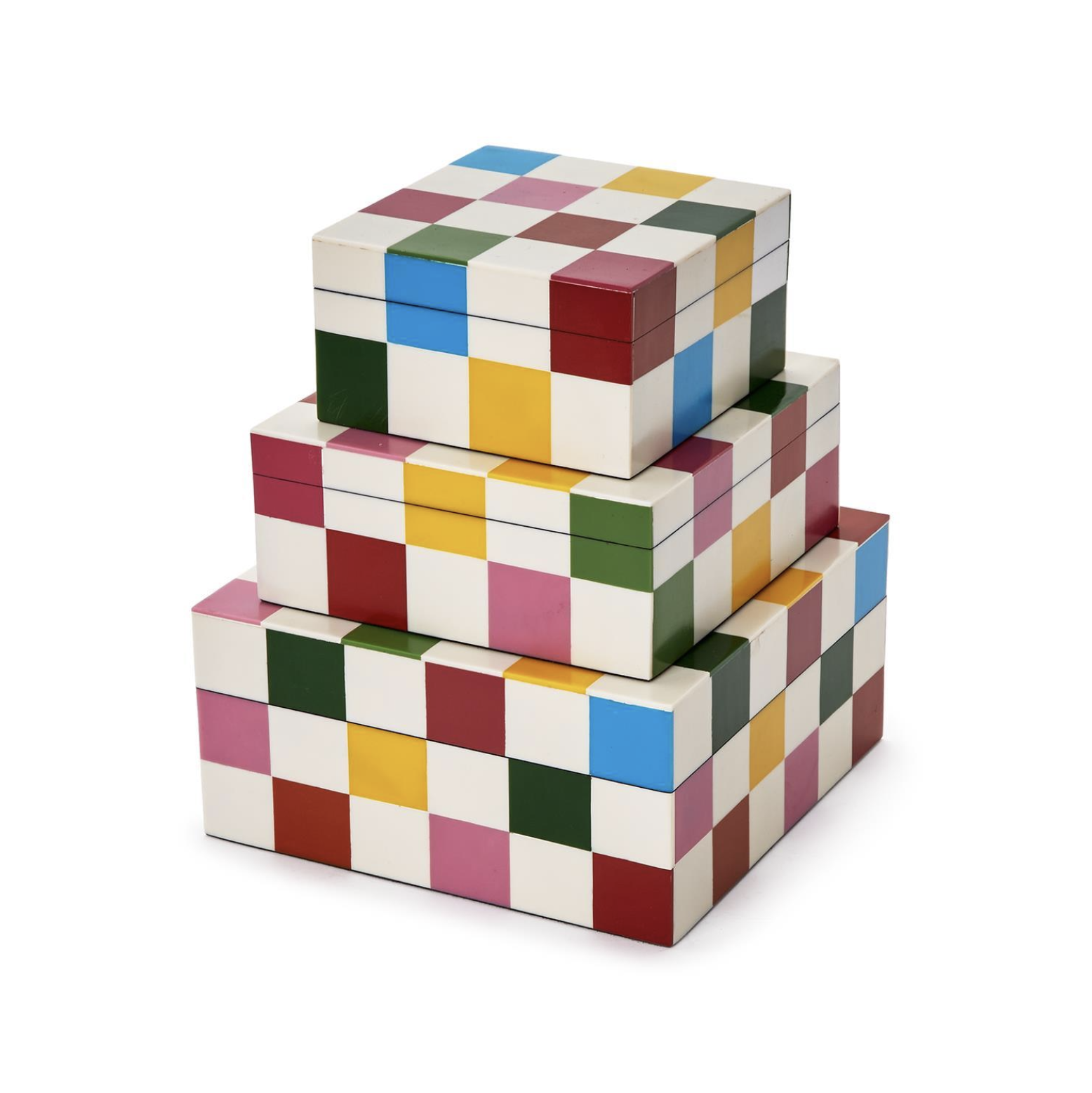 Colorblock Covered Box - Medium