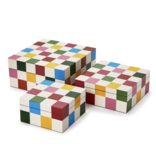 Colorblock Covered Box - Medium