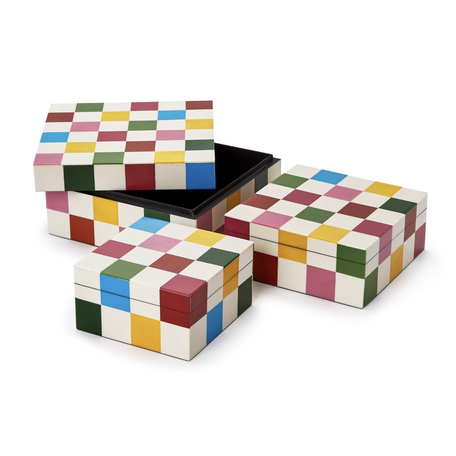 Colorblock Covered Box - Large