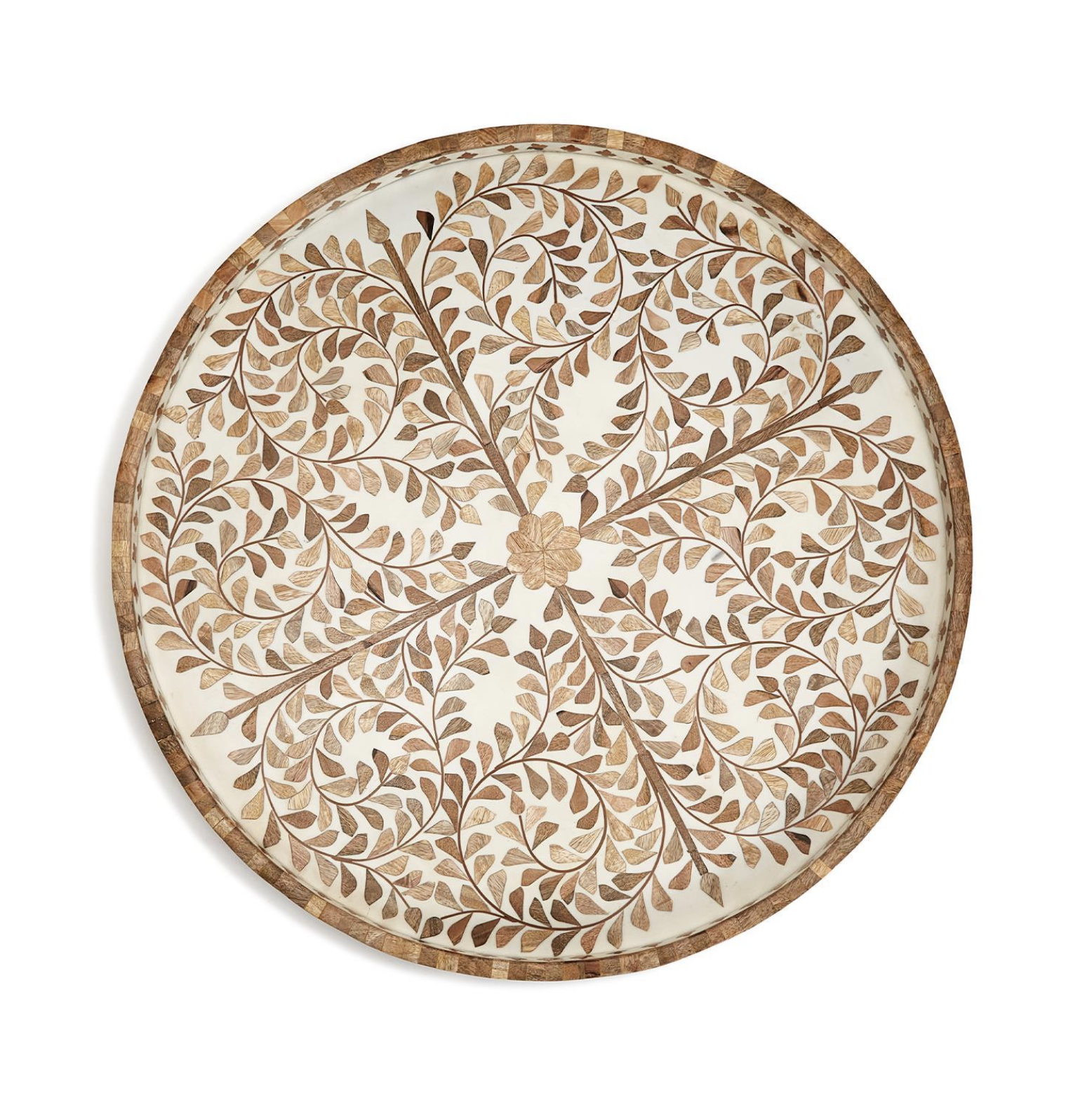 Jaipur Palace Natural Inlaid Tray