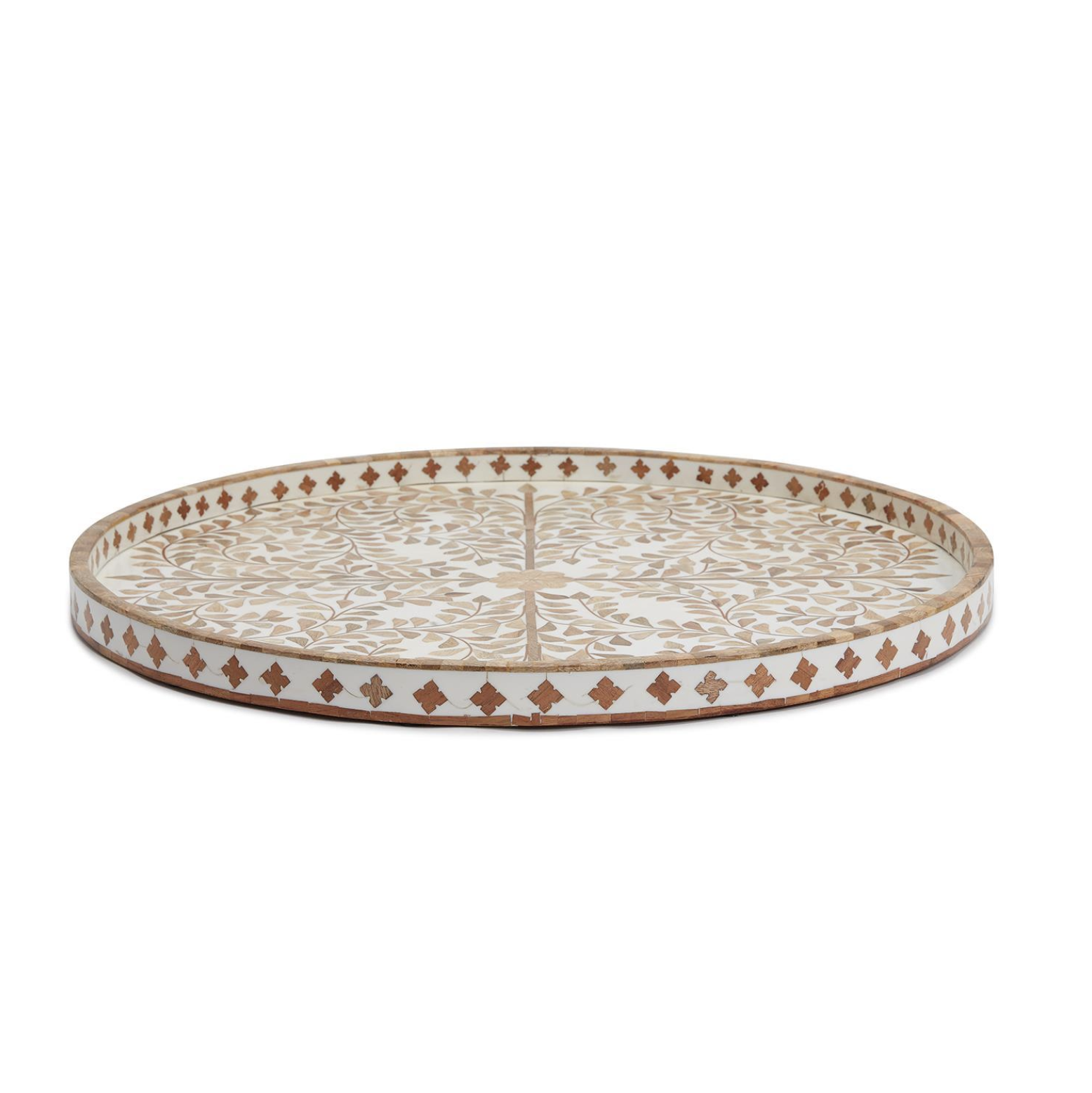 Jaipur Palace Natural Inlaid Tray