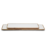 Grazing Soiree Rectangular Serving Platter w/ White Enamel - SM