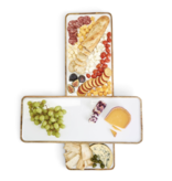 Grazing Soiree Rectangular Serving Platter w/ White Enamel - SM