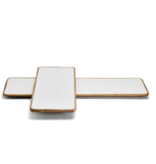 Grazing Soiree Rectangular Serving Platter w/ White Enamel - SM