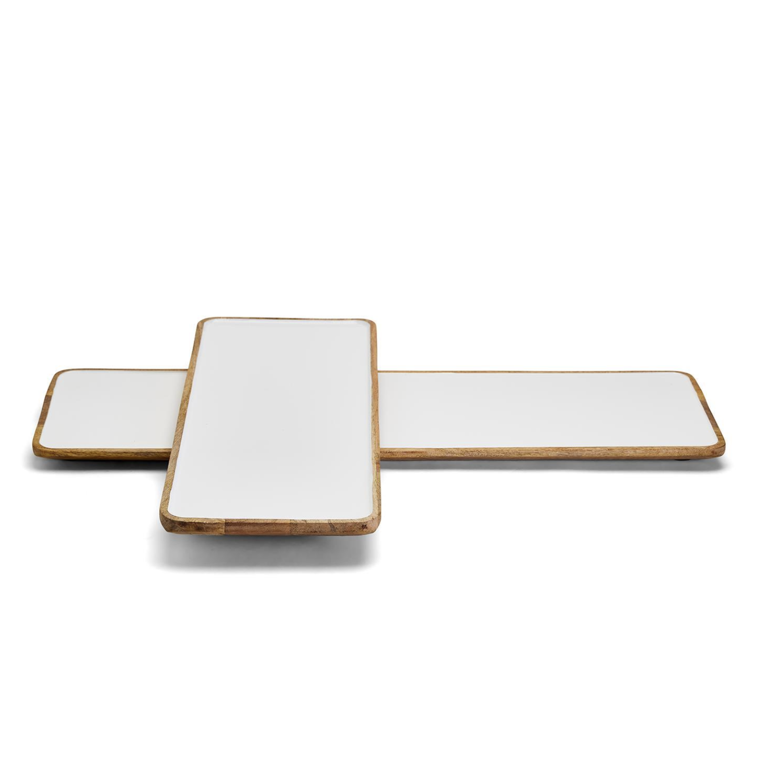 Grazing Soiree Rectangular Serving Platter w/ White Enamel - SM