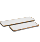 Grazing Soiree Rectangular Serving Platter w/ White Enamel - SM
