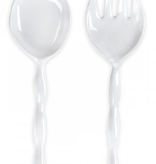 Q Home Design Ruffle Melamine Salad Servers