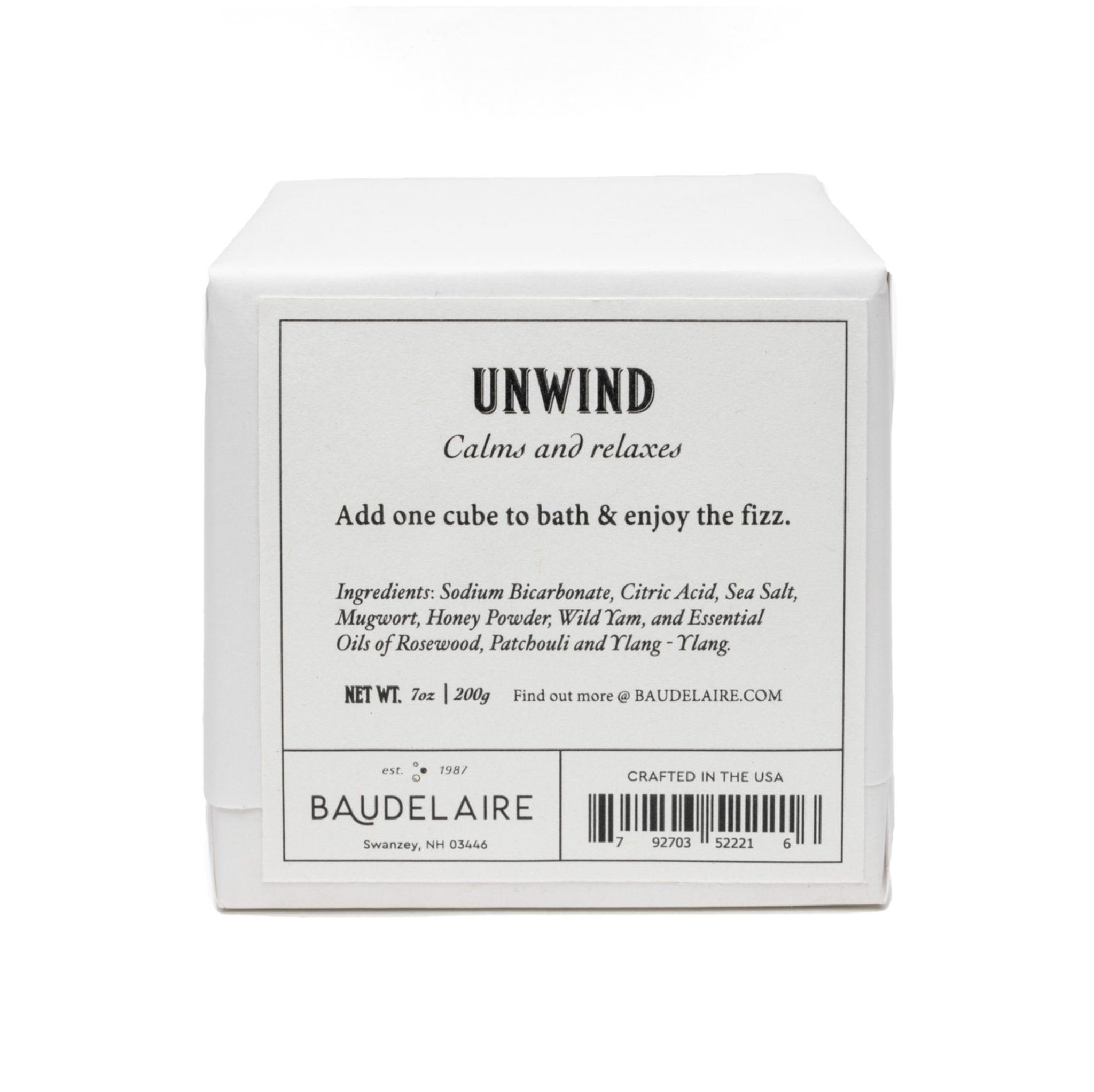 UNWIND Effervescent Bath Cube