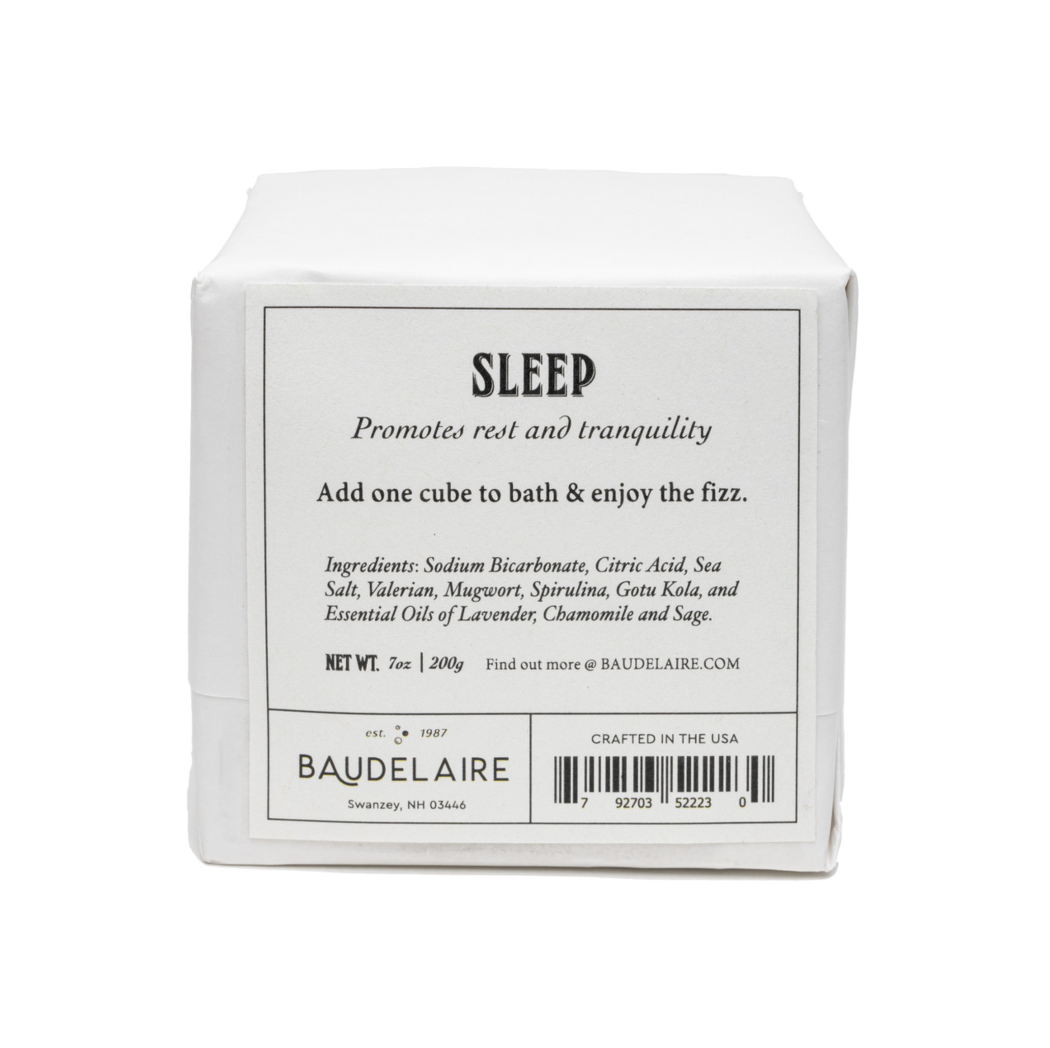SLEEP Effervescent Bath Cube