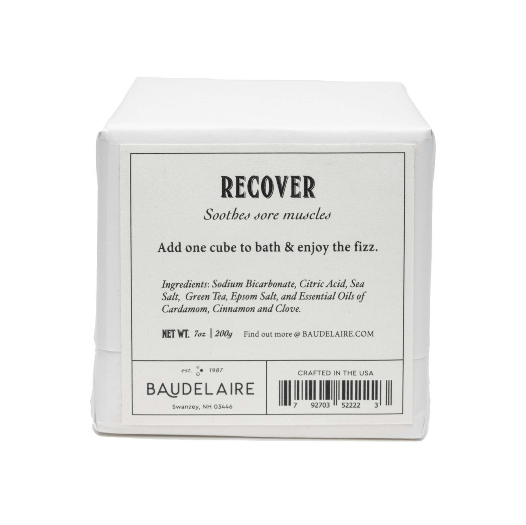 RECOVER Effervescent Bath Cube