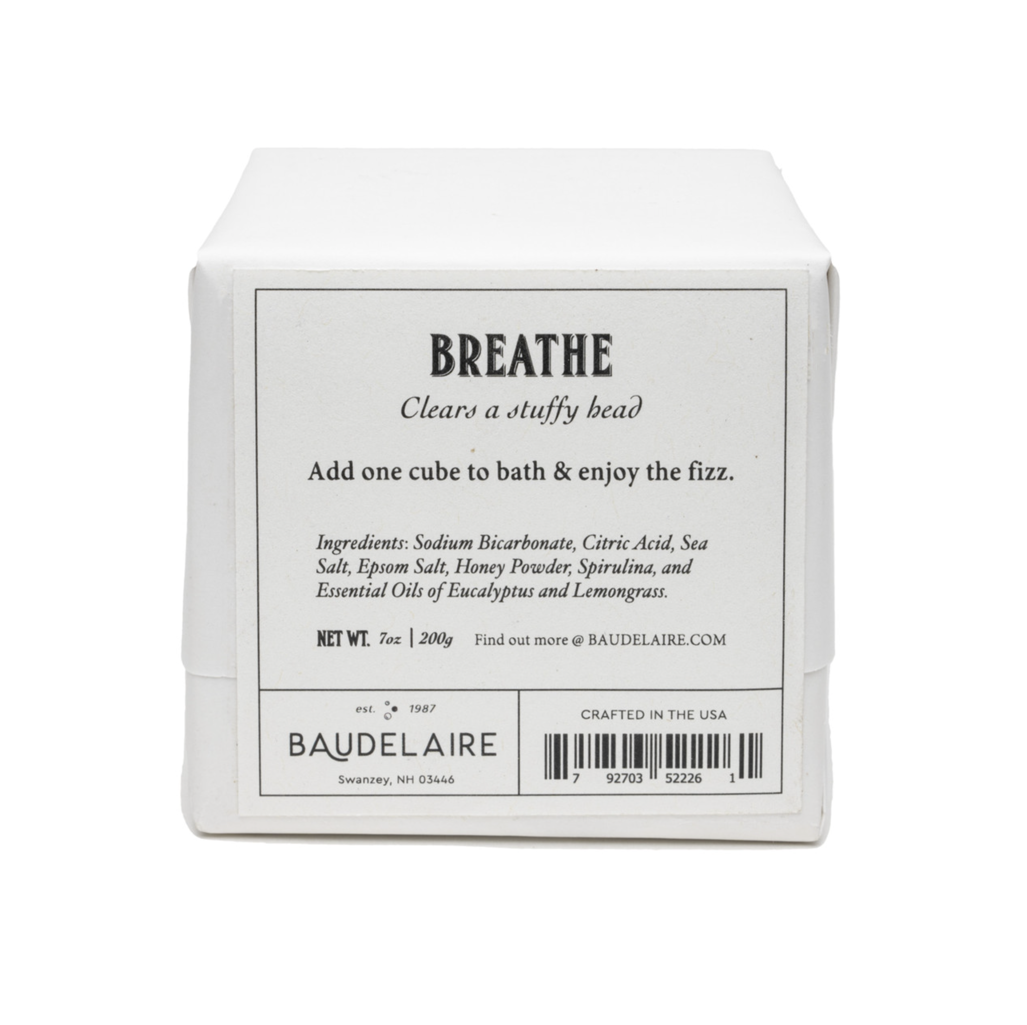 BREATHE Effervescent Bath Cube