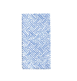 Fretwork Blue/white Cotton Napkin-Set Of 4