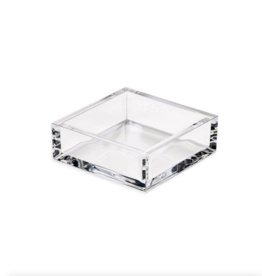 Acrylic Cocktail Napkin Holder in Crystal Clear