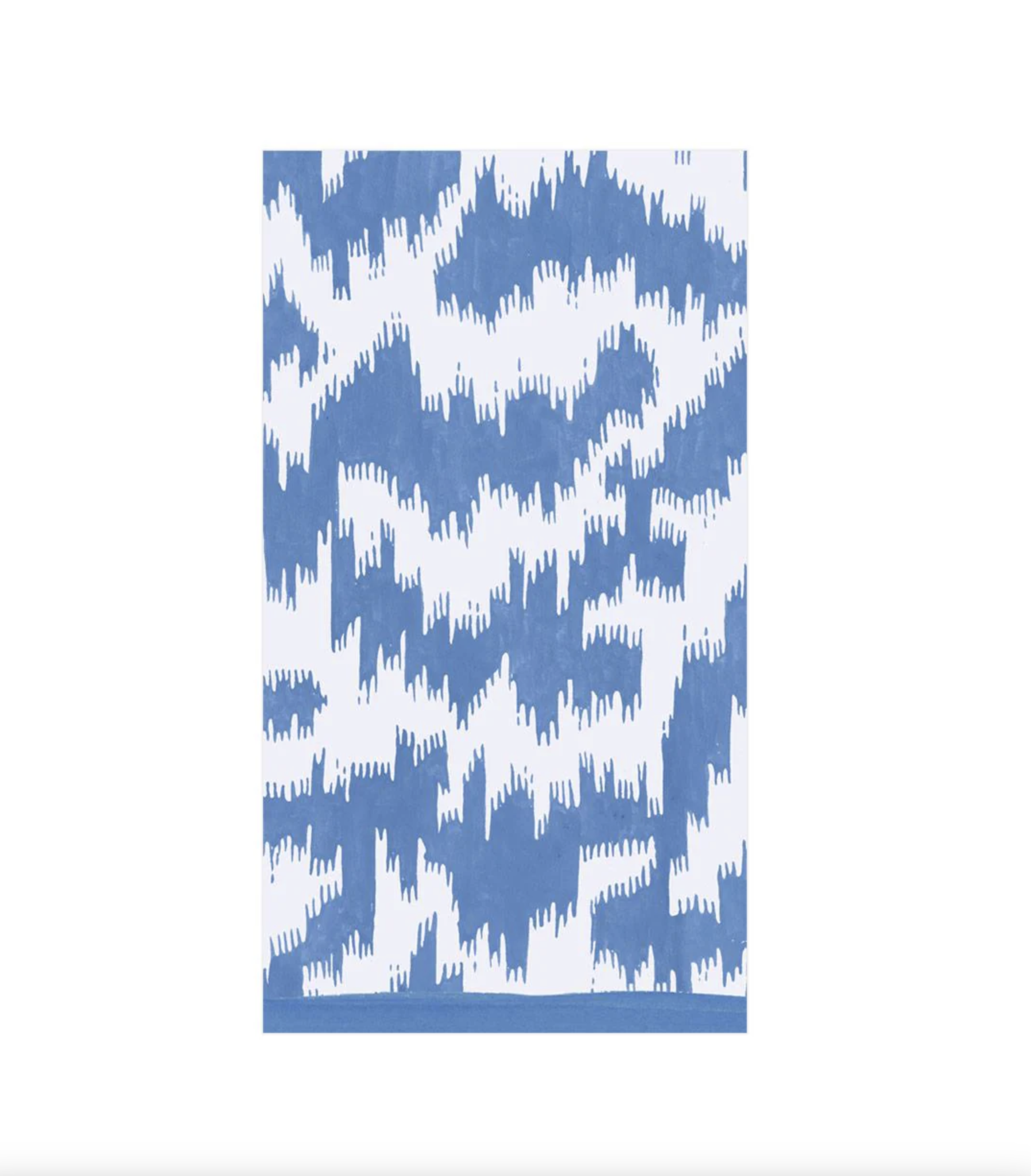 Modern Moiré Paper Guest Towel Napkins in Blue