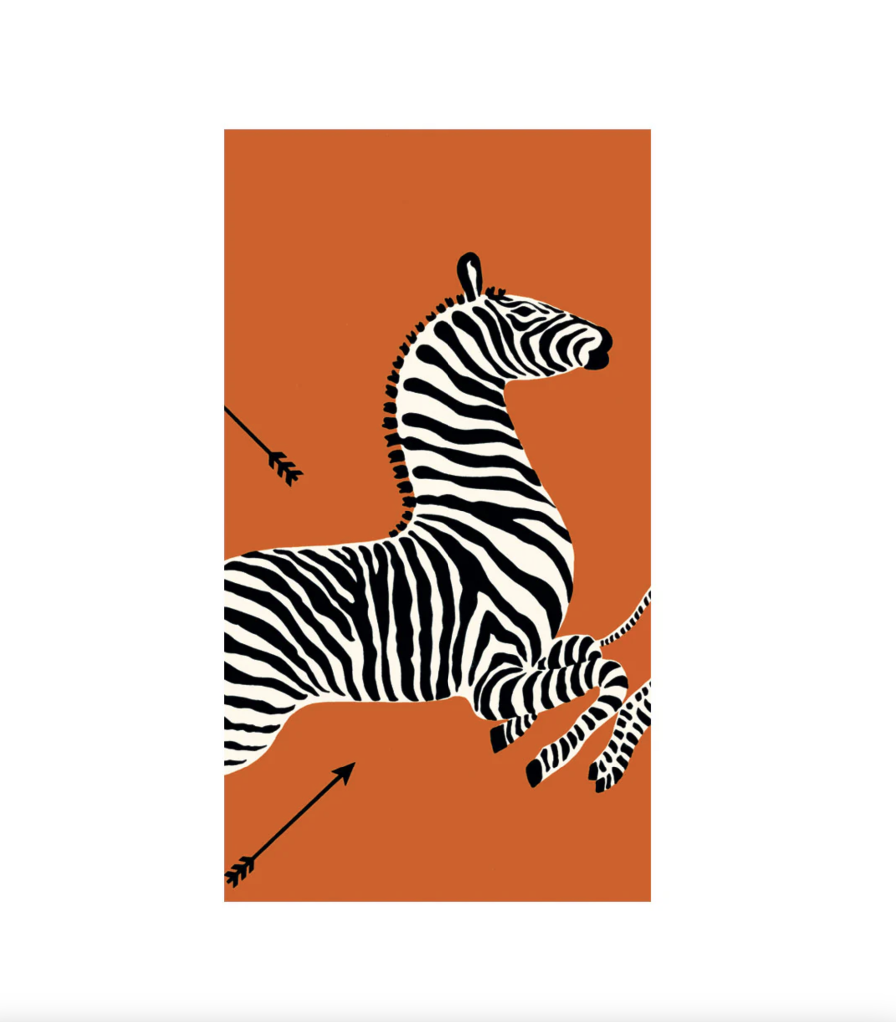 Zebras Orange Guest Towel Napkins