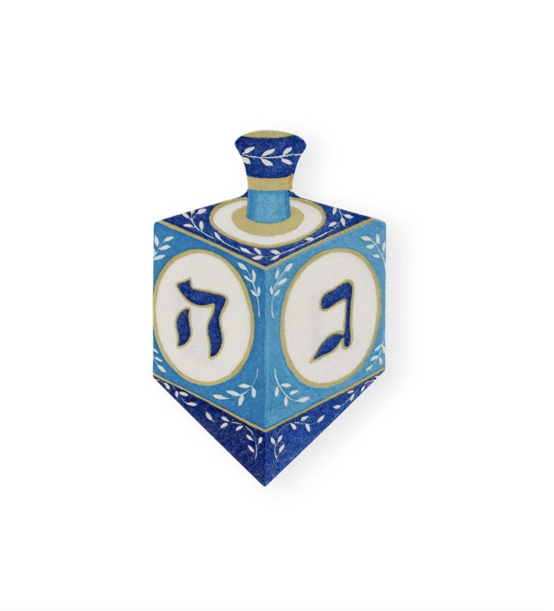 Dreidel Die-Cut Paper Linen Luncheon Napkins