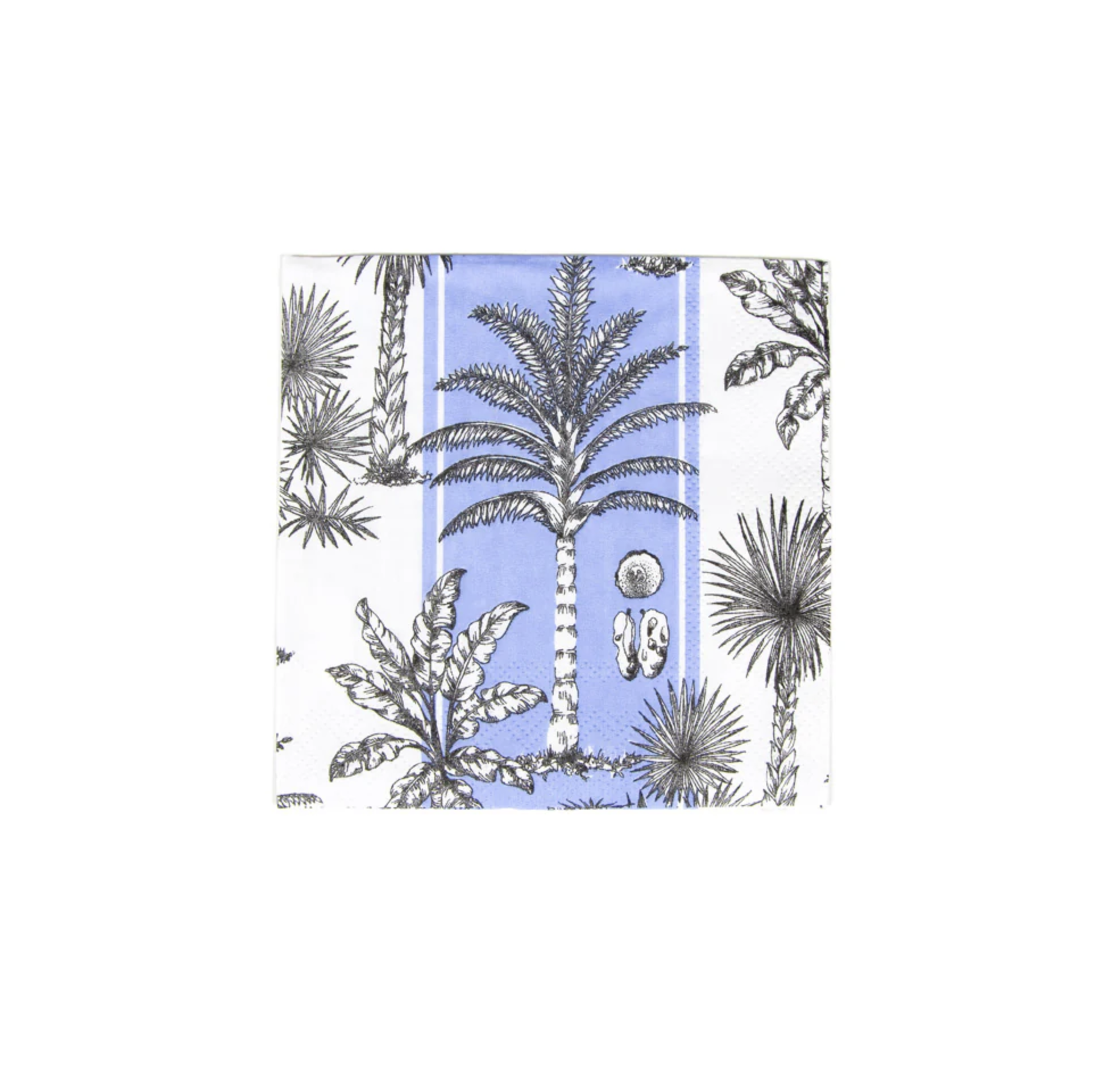 Southern Palms Blue & White Cocktail Napkins