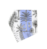 Southern Palms Blue & White Cocktail Napkins