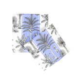 Southern Palms Blue & White Cocktail Napkins