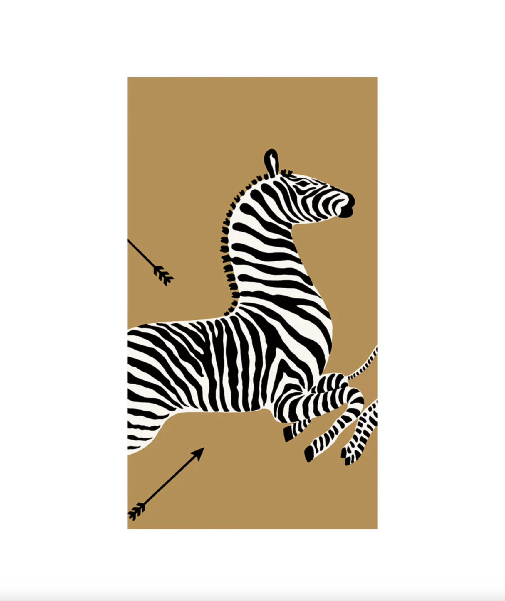 Zebras Gold Guest Towel Napkins