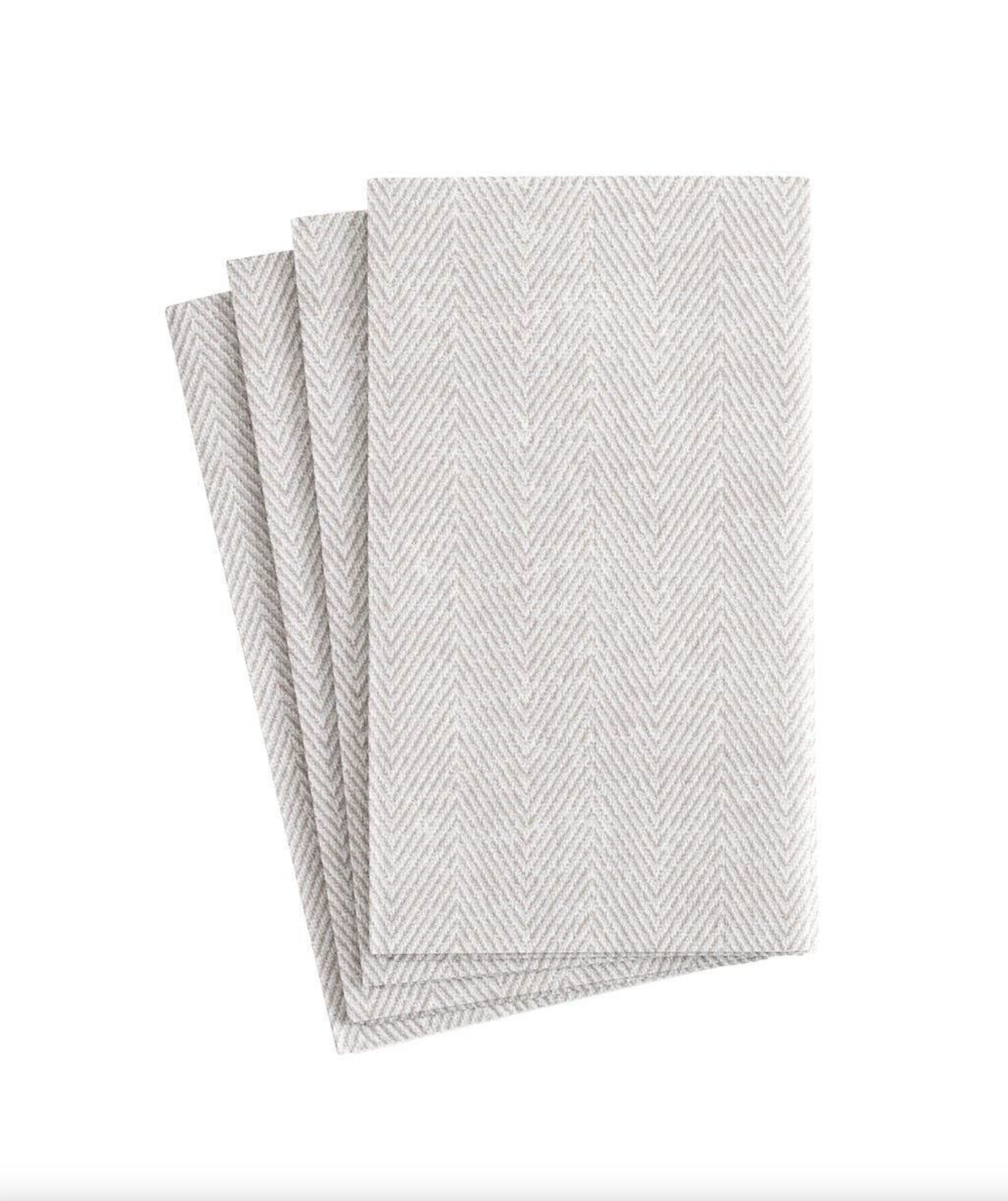 Jute Paper Linen Guest Towel Napkins in Flax