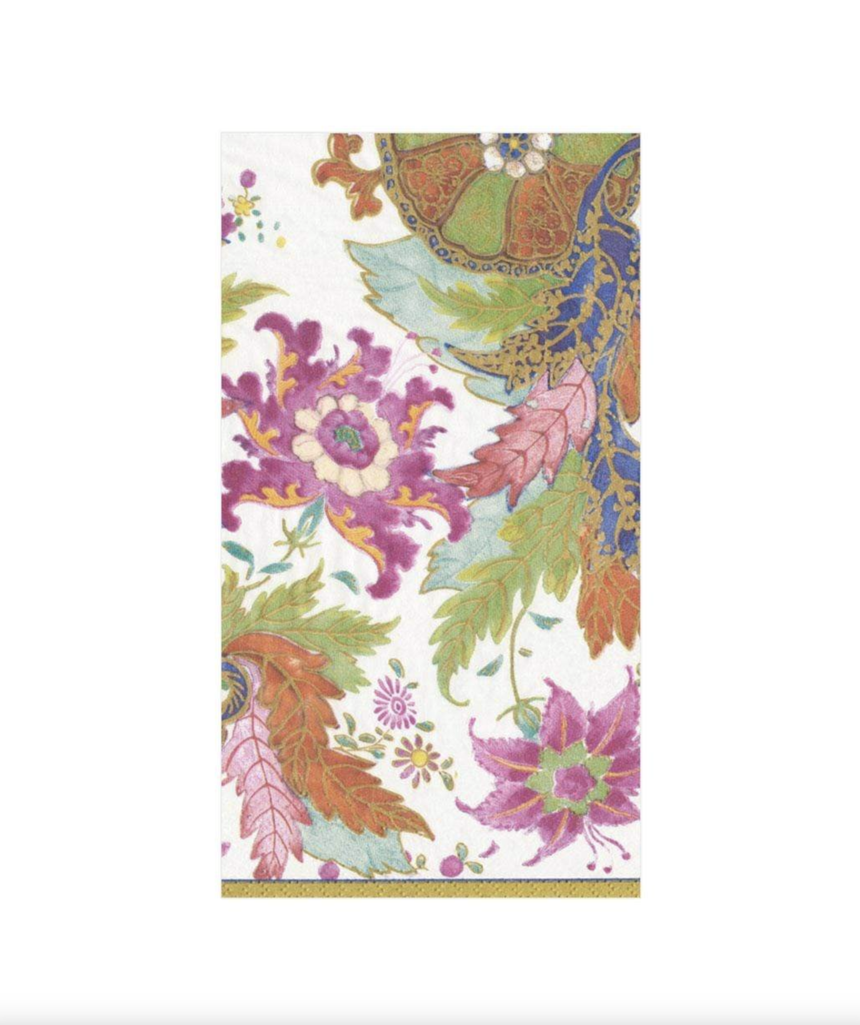 Tobacco Leaf Paper Guest Towel Napkins in Ivory